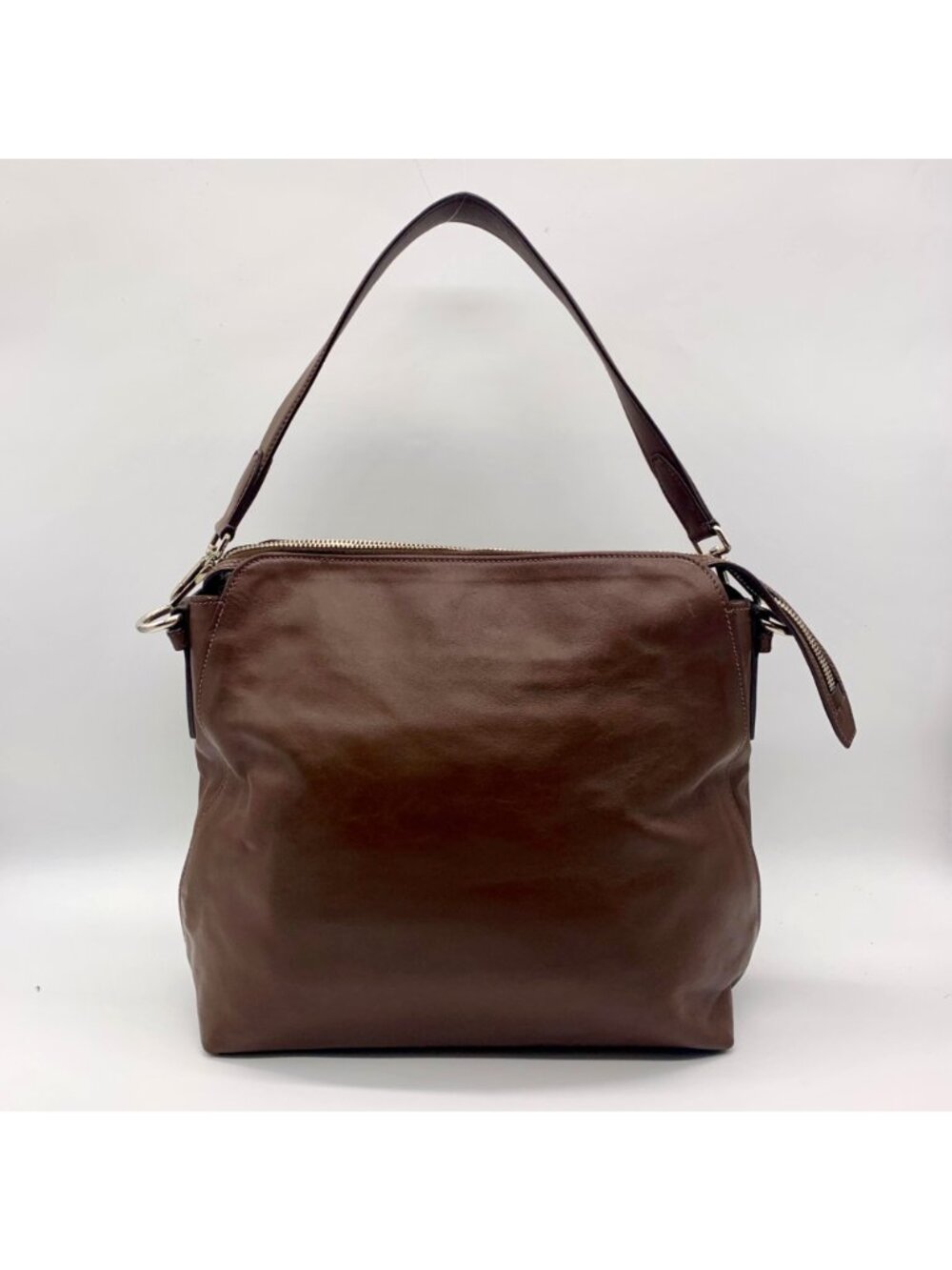 Prada Brown Cervo Leather Hobo Bag - Picture 2 of 16